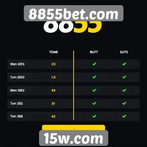 Comparação entre 8855bet.com e concorrentes no mercado